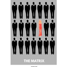 Pixaflair - The Matrix - Woman In Red - Çerçevesiz Poster