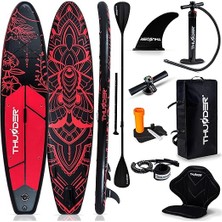 Thunder 320 cm x 75 cm x 15 cm Şişme Paddle Board – Şişme Sup Board 195 kg Taşıma Kapasiteli Aile & Yoga Sup Şişme Sörf Tahtası