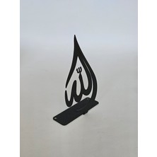 Linia Home Metal Allah Lafzı Masa Dekoru Metal Damla Biblo  BOYUT: 13,5*8*3 CM