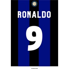 Pixaflair - Ronaldo Nazario - Çerçevesiz Poster
