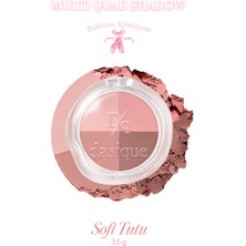 Dasique Mat, Yumuşak Yapılı, Dökülme Yapmayan 4lü Far Paleti Dasıque Multi Quad Shadow (03 Soft Tutu)