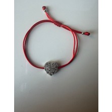 Theory Jewelry Heart Beat Kırmızı Bileklik