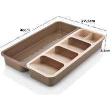 Cook&Kitchen Smart Kaşıklık 2'li Kahverengi 400X275X55