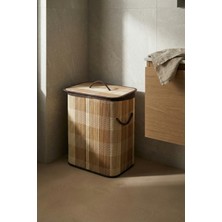 Acar Nordic Dikdörtgen Bambu Sepet - 50 cm