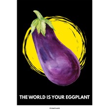 Pixaflair - Eggplant - Tablo - Çerçevesiz Dekor Poster