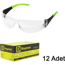 Baymax S-500 Dinamik Koruyucu Iş Gözlüğü Şeffaf | 12 Adet / 1 Kutu