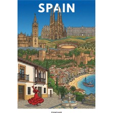 Pixaflair - Spain - Tablo - Çerçevesiz Dekor Poster