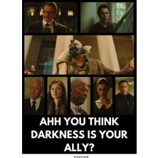 Pixaflair - The Dark Knight Rises - Darkness - Çerçevesiz Poster