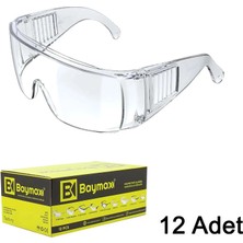 Baymax S-700 Major Koruyucu Iş Gözlüğü Şeffaf | 12 Adet / 1 Kutu