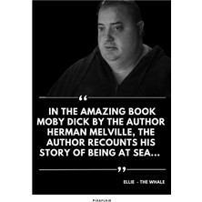 Pixaflair - The Whale - Moby Dick - Tablo - Çerçevesiz Film Poster