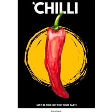 Pixaflair - Chilli - Tablo - Çerçevesiz Dekor Poster
