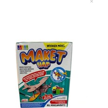 Südor Md2-01 Kutulu Ahşap Maket Uçak Boyama Seti Küçük