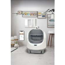 Electron Akıllı Otomatik Açık Kasa Kedi Tuvaleti –sessiz Motorlu, Koku Gidericili, Uvc Sterilizasyonlu