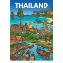 Pixaflair - Thailand - Tablo - Çerçevesiz Dekor Poster