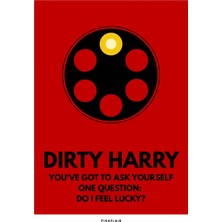 Pixaflair - Dirty Harry - Lucky? - Çerçevesiz Poster