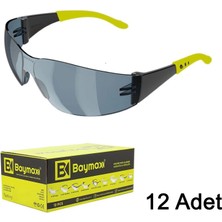 Baymax S-500 Dinamik Koruyucu Iş Gözlüğü Füme | 12 Adet / 1 Kutu