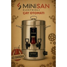 Minisan 40 Bardak Elektrikli Çay Semaveri