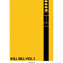 Pixaflair - Kill Bill Vol.1 - Black & Yellow - Çerçevesiz Poster
