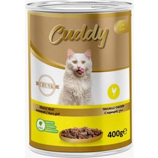 Cuddy Parça Tavuk Etli Kedi Konservesi 400 G 12 Adet