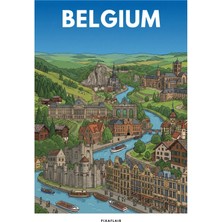 Pixaflair - Belgium - Tablo - Çerçevesiz Dekor Poster
