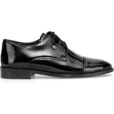 Ayakkabı Fuarı Elit 26YSLRYL7028R Erkek Hakiki Deri Klasik Ayakkabı Siyah