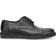 Ayakkabı Fuarı Elit 26YSLGV03C Erkek Hakiki Deri Klasik Ayakkabı Siyah