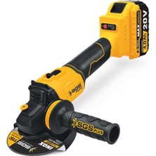 SGS5510 Profesyonel 115MM 4 Amper Akülü 20 Volt Kömürsüz  Motor Avuç Taşlama Makinası