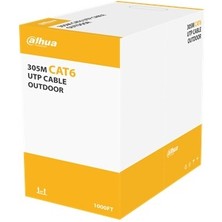 Dahua PFM922-6UN- Cat6 305 Metre 23AWG Cca Pe Outdoor Siyah Renk Kablo