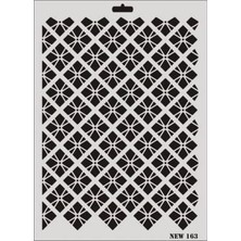 Rich New Seri N163 Stencil 35X25 cm