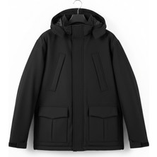 Huğlu Outdoor Siyah Softshell Mont