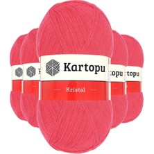 Maarketim 5 Adet Kristal Çift Katlı El Örgü Lif İpi Nar Çiçeği