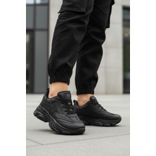 Walkway DRK171 Yüksek Taban Siyah Kadın Spor Ayakkabı