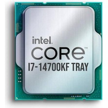Intel Core I7 14700KF 20 Core 3.40 Ghz 33MB 1700P 125W Tray (Kutusuz) (Fansız) (14. Nesil) (Novga)
