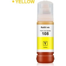 Refill İnk Okur Epson 108 Mürekkep(Muadil) L8050, L18050 Yellow 70ML