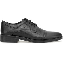 Ayakkabı Fuarı Elit 26YSLLFD2024C Erkek Hakiki Deri Klasik Ayakkabı Siyah