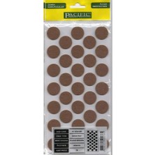 Hamadex Yapışkanlı Yuvarlak Keçe 24 mm – 33 Adet – Siyah, Gri, Beyaz, Kahve Renk – Mobilya Zemin Koruyucu Keçe