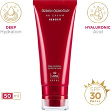 Özden Özdoğan BB Krem Bebeksi Latte 02 SPF 30 50 ml Tüm Cilt Tipleri İçin Ton Eşitleyici Hyaluronik Asit