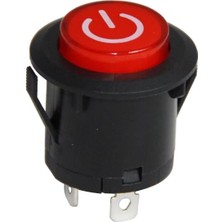 Najmaddin IC-180E 26MM Yaylı Rocker Buton Işıklı Power Simgeli