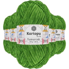 Maarketim 5 Adet Yumurcak Kadife El Örgü İpi Yeşil