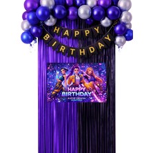 Kpop K-Pop Demon Hunters Temalı Doğum Günü Parti Malzemeleri Süsleri 35X50 cm