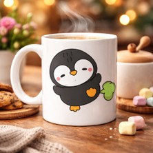 Youday Accessories Şaşkın Penguen Tasarımlı Porselen Kupa Model 89 – Eğlenceli, Neşeli ve Sıcacık Kahve Keyf