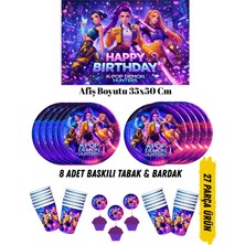 Happyloop Party Kpop K-Pop Demon Hunters Temalı Doğum Günü Tabak , Bardak , Afiş Set