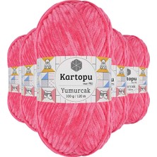 Maarketim 5 Adet Yumurcak Kadife El Örgü İpi Pembe