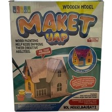 Südor Ahşap Maket Villa Boyama Seti 14X11X12 cm