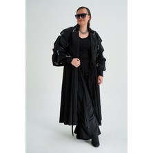 Butik Ayseba Büyük Beden Paraşüt Kumaş Trençkot