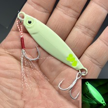 Eagenset Fosforlu Glow Karanlıkta Parlayan Metal Jig Balık Yemi 15 Gram 5.8 cm 1 Adet Model: Fgkp4
