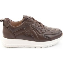 Bambi Kahve Hakiki Deri Erkek Casual Ayakkabı E01070241043