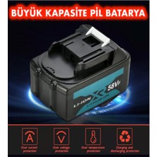 Vice Avm MILLIAN Ekstra Güçlü 10 Pilli Batarya - Şarjlı Akülü Dal Budama - Matkap - Hilti - Taşlama - Somun Sökme Bataryası