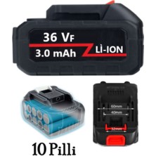 Vice Avm Akülü Çuval ağzı Dikiş Makinesi Yedek Bataryası 10 Pilli (GK9-900D 2600Mah) 3000Mah 36V