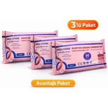 Med-Cover Bariyer Kremli Perine Temizleme Mendili 50’li x 3 Paket (150 Adet) Hassas Bölge Inkontinans Bakımı